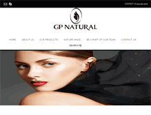 Tablet Screenshot of gpnaturalcosmetics.com